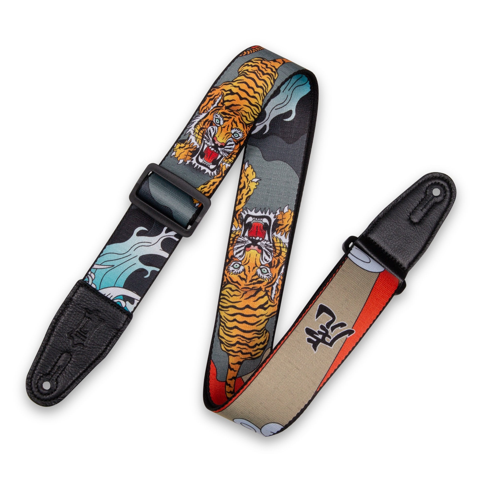 Levy's 2-Inch Sublimation Guitar Strap with Japanese Traditional Tiger Design