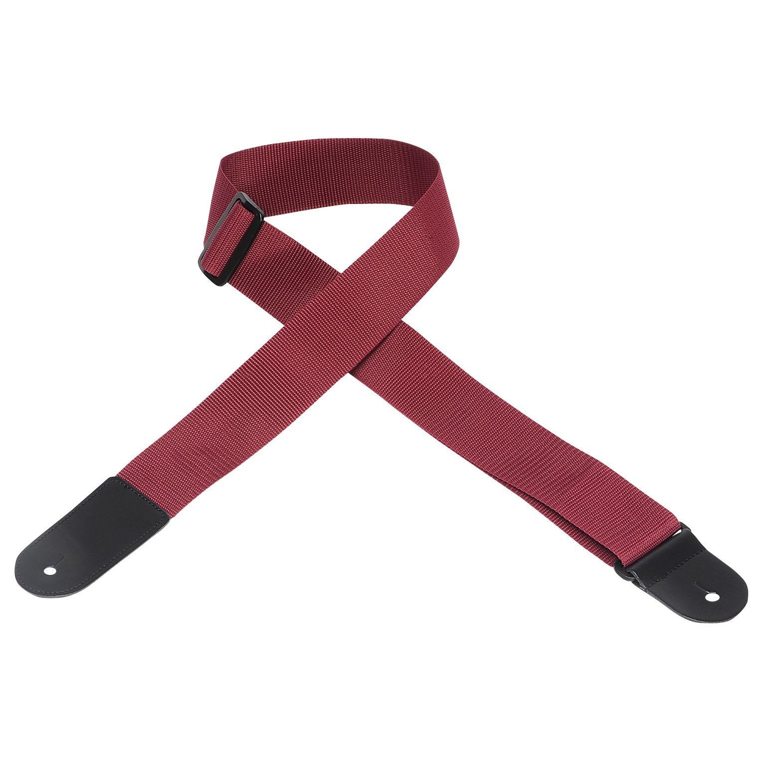 Hot Deal! Levy's Burgundy 2' Polypropylene Adjustable Guitar Strap with Logo Printing Option