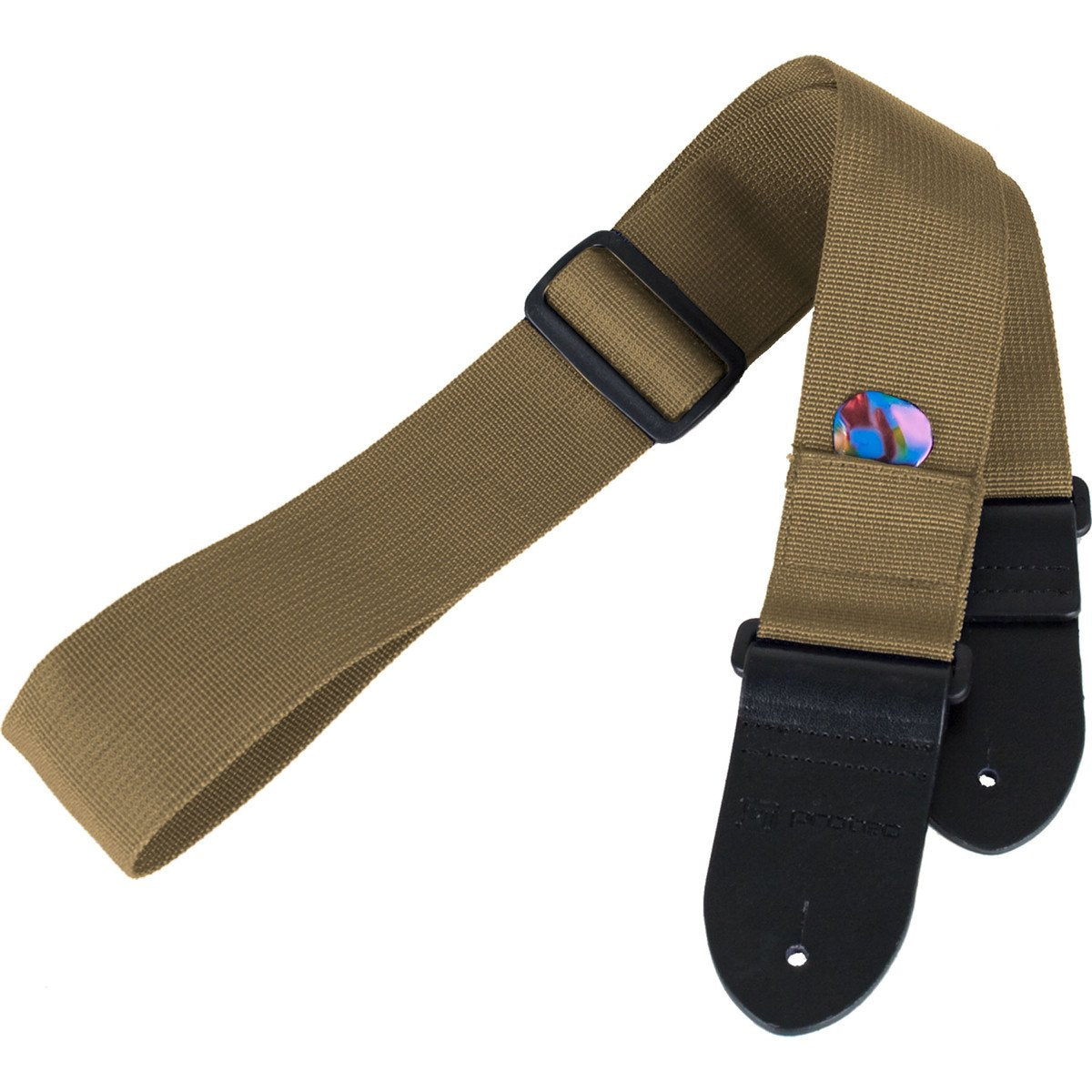Protec POLYST - TX Adjustable Guitar Strap with Pick Pocket - Tan (Great Deal!)